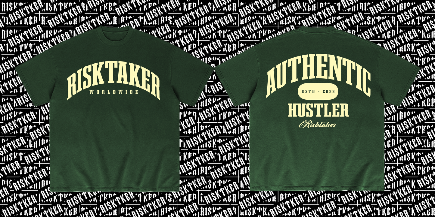 RISKTAKER "Authentic Hustler" l Dark green