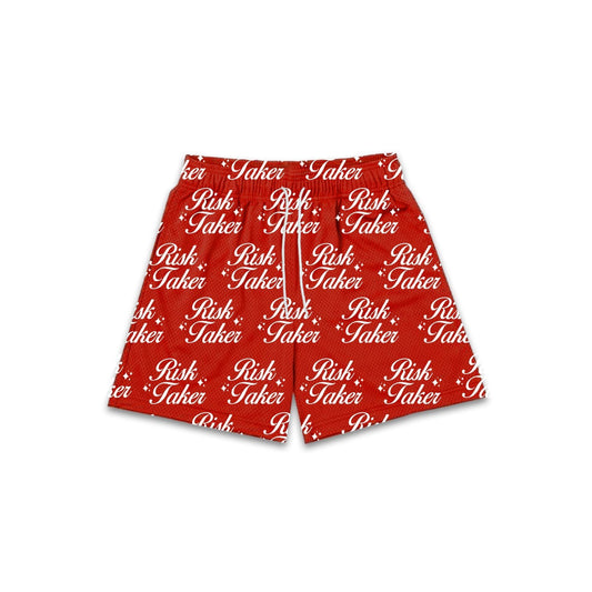 RISKTAKER RED Mesh Short