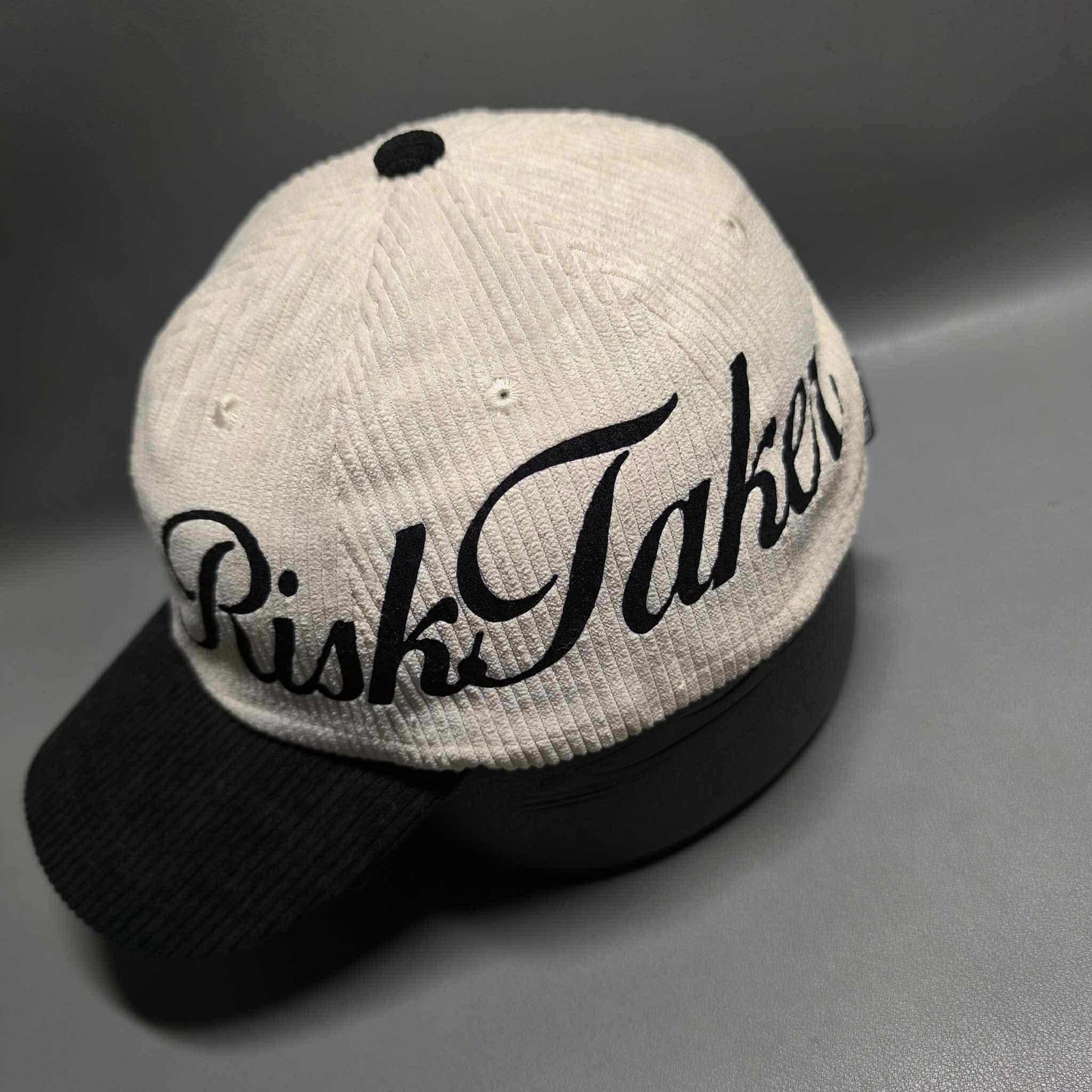 RISKTAKER " Corduroy White Cap "
