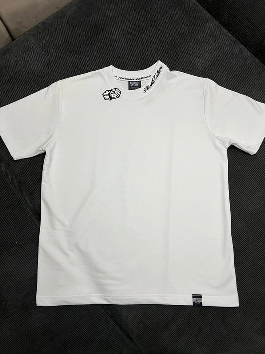 RISKTAKER "  Embroidery Dice " l WHITE