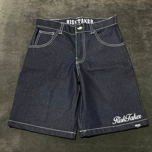 RISKTAKER " Jorts Denim Navy blue "